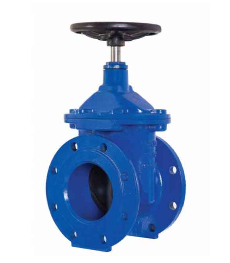 شیر فلکه کشویی چدنی داتیل زبانه لاستیکی 3